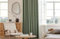 Gualiy Gardinen Vorhang 2er Set, Fenstervorhänge Blickdicht mit Haken 132x138CM Einfarbig Gardinen Grün Vorhänge für Wohnzimmer
