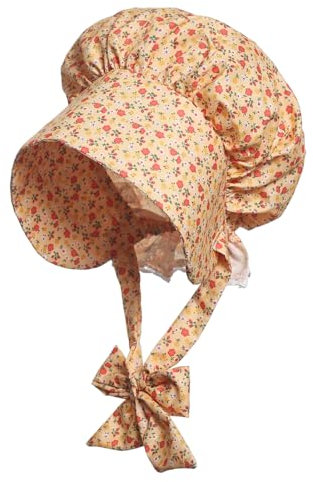 GRACEART Hut für Erwachsene, Damen, 99,99 % Baumwolle, viktorianischer Pionier, Prärie, Haube, Hut, I, L