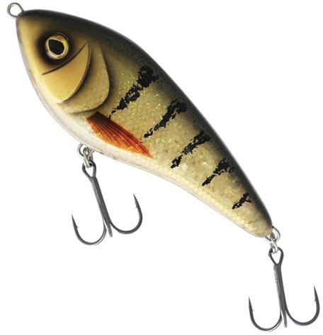 Westin Swim Glidebait 10cm 31g Low Floating Jerkbait, Farbe:3D Amber Perch