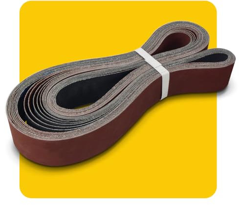 TPmax 50x2000mm Lot de bandes abrasives assorties, 10 pces (2 de chaque grain 60/80/120/240/400), Oxyde d'aluminium pour ponceuses