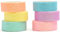YUBX 6 Rollen Glitzer Washi Tape Set Glitzernde Folie Masking Tape Streuen Sie farbig Dekoratives Klebeband Bunt für DIY Handwerk Bullet Journals Planer Scrapbooking Verpackungen (6 Farben)