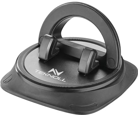 Teknoll Car Smarter Holder – Supporto Adesivo per Cruscotto, Compatibile con Smartphone, Rotazione 360°, Installazione Facile, Visuale Orizzontale Libera per Una Guida Sicura