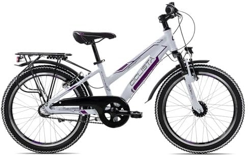 Ciclista Adventure 3 20 Trapez | Kinderfahrrad | 3-Gang Nabenschaltung | Felgenbremse | ATB Bereifung, Farbe:White Violet Grey, Rahmengröße:29 cm, Laufradgröße:20 Zoll