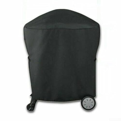 Aprilsunnyzone BBQ-Grillabdeckung, 54 × 76 × 69 cm, schwarzes Polyester-Gewebe für Weber Q1000 Q2000, für Regen, Sonne, Schnee, Staubschutz, UV-beständig