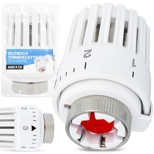 Tête Thermostatique Radiateur Régulation Chauffage Thermostat Valve Chauffage Économie D’énergie Bureau Maison Appartement Salle De Bain Hôtel Confort Moderne Blanc