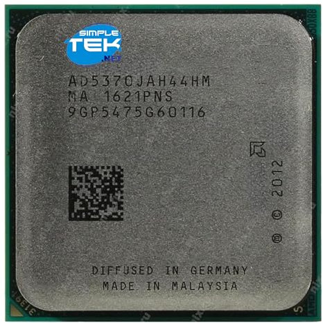 SIMPLETEK - AM1 2,2 GHz Quad‑Core Desktop Prozessor mit Radeon R3 Grafik, 2 MB Cache, TDP 25 W, ideal Office (Generalüberholt)