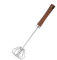 Semi-Automatic Whisk, Hand Push Blender with Wooden Handle, 2.83x12.01 inches Stainless Steel Head, Rotating Eggbeater Tool, Multi-Use for Frothing, Mixing, Whisking Eggs and Cream
