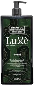 LUXÉ - Shampoo Purificante Capelli Grassi, Sebo equilibrante con Ortica, Bardana, Methi, Olio Essenziale di Lavanda e Limone. Volume, Leggerezza e Vitalità 1000 ml