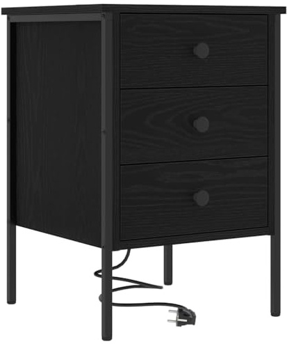 vidaXL Bedside table, practical storage for the bedroom, classic style, solid and functional.