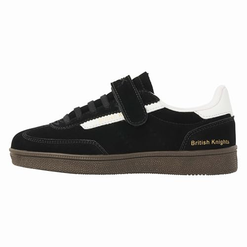 British Knights Boys' Revival Trainers, Black White, 10 UK Child