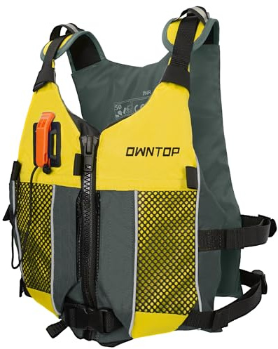 Owntop Schwimmhilfen Erwachsene Jugend mit Trinkrucksack, Pfeife, Mesh Taschen| Verstellbare Auftriebsweste| Leichte Schwimmjacke Unisex für SUP, Kajakfahren, Angeln Alle Wassersportarten