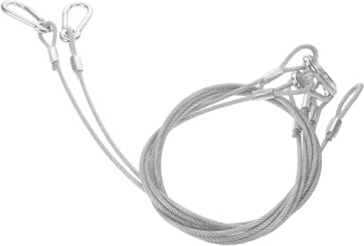 ifundom Cables de Seguridad para Iluminación Escénica de Acero Inoxidable, 4 Unidades, Carga Máxima 20 Kg, Cuerda de Alambre Resistente para Equipos de Escenario y Luces de
