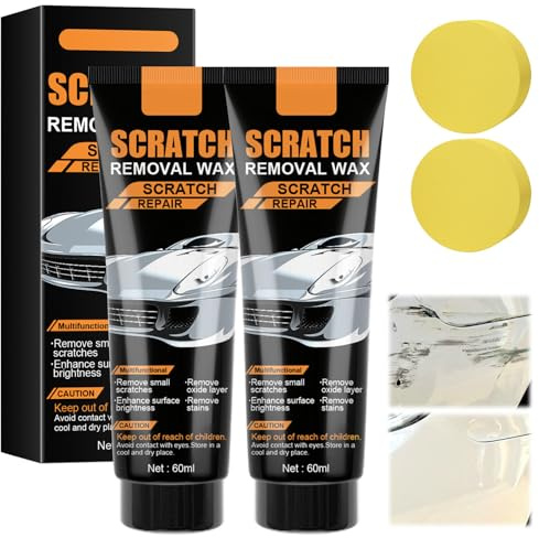2PC Car Scratch Remover,2026 New Car Scratch Repair Paste,C-ar Scratch Removal Wax,Ca-r Polish Kit Scratch Remover Kit forCars Paint Rapid ScratchRemove,C-ar Paint Scratch Repair forDeep Scratches