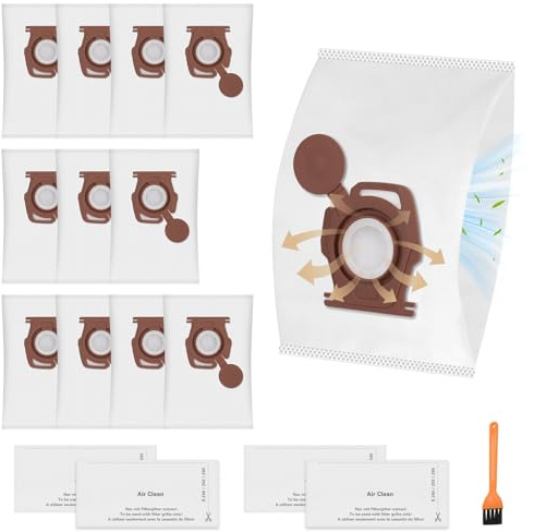 12 Stück CO Staubsaugerbeutel Kompatibel mit Miele Pure CO Staubbeutel