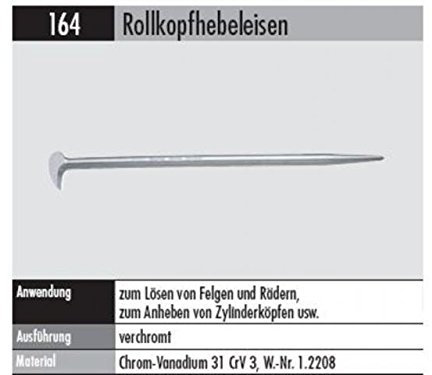 164 ROLLKOPFHEBELEISEN, Made in Germany