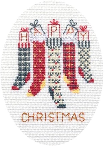 Derwentwater Designs Christmas Stockings Christmas Card Kit
