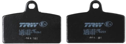 TRW MCB780 Brake Pad Set Disc Brake Organic Allround Compatible for Aprilia RS4 - Front Axle and Other Vehicles