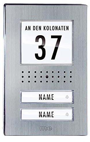 M-e modern-electronics Vistadoor VDV 520.1 EG Video-Tuersprechanlage Kabelgebunden Außeneinheit 2 F