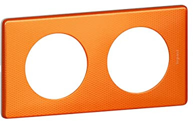 Legrand - Plaque Céliane - Métal Orange Snake - 2 postes