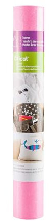 Cricut Glitter Iron On | Fluorescent Pink | 48cm (19) | Heat Transfer Vinyl Roll (HTV) | for use with All Cricut Cutting Machines