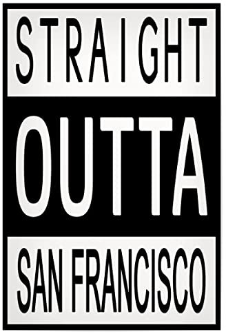 artboxONE Poster 45x30 cm Städte San Francisco 3 - Bild Straight Outta Amerika Full House golden Gate Bridge