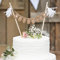 Ginger Ray Mrs Wimpelkette für Hochzeitstorten, Holz, rustikal, Landhaus