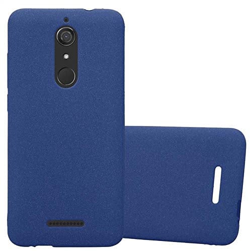 Cadorabo Funda para WIKO View en Frost Azul Oscuro - Cubierta Proteccíon de Silicona TPU Delgada e Flexible con Antichoque - Gel Case Cover Carcasa Ligera