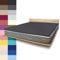 JONA SLEEP Topper-Bezug (160x200 cm) Dunkel-Grau, Topper Spannbettlaken Boxspringbett aus Baumwolle - Öko Tex - Topper Spannbetttuch für einfaches Beziehen (Schiefer, 160 x 200 cm)