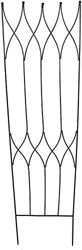 RUDDINGS WOOD Diamond Black Metal Garden Trellises Climbing Flower Support Frame Trellis
