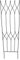 RUDDINGS WOOD Diamond Black Metal Garden Trellises Climbing Flower Support Frame Trellis
