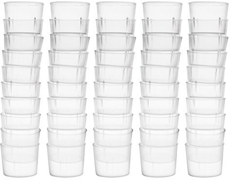 20 Stück transparente Taschenrechner Cup Lab PP Bécher Skala 20 ml