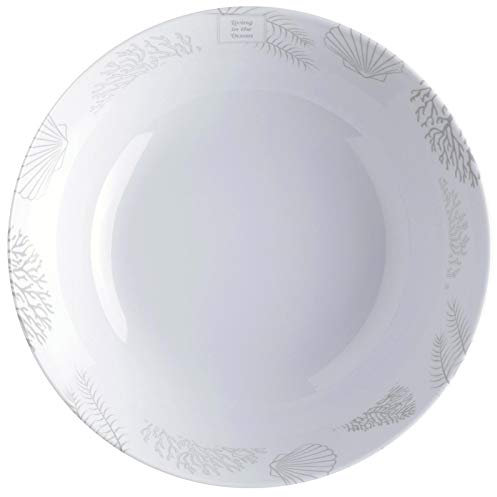 Marine Business Deep Soup Plate, Melamine, 19 cm, Navy White - Living Series Single