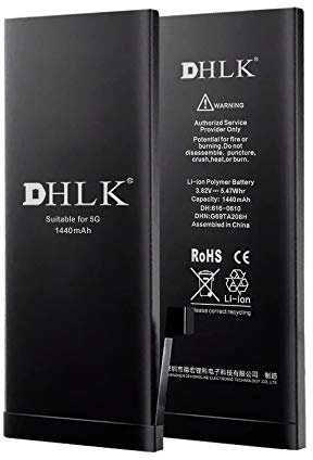 DHLK® Batteria compatibile con iPhone 5 - Prestazioni ottimali Durata prolungata/Capacità 1440 mAh [2 Anni Garanzia]