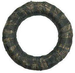 Coronas de Paja con Fieltro, 1 Piezas | Diámetro de 40 cm, Grueso de 6 cm | DekoPrinz | Corona de decoraciónde, decoraciónde Navidad, Corona de Paja para la personalización