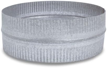 CAEXVEN Manguito de Unión para Conductos en Acero Galvanizado - Serie Lisa y Flexible - 110 mm