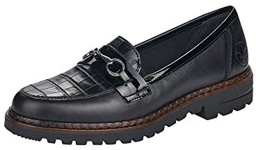 Rieker Femme 5462 Mocassins, Noir, 42 EU