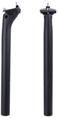 Hliya Carbon Sattelstütze 27,2/31,6 mm Verstellbare Sattelstütze Geeignet für MTB Rennr Mountainbike Feste Fahrradsattelstütze (UD 31.6 * 400)