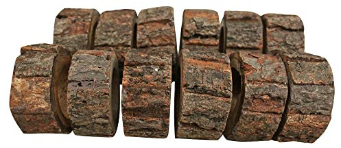 Serviettenringe aus Holz, rustikal, 24 Stück