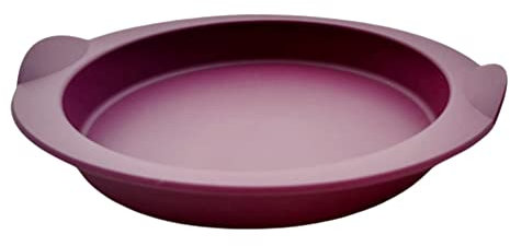 Tupperware Backen Silikonform KLEIN lila glatt rund Backform Silikon Glatte Runde