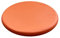 ZIBENE Stuhlkissen Rund 40cm, Barhocker Sitzkissen Rund 40c4m Durchmesser, Waschbar Sitzpolster Stuhl Rund Wasserdicht Leder Bezug, Memory-Schaumstoff Stuhlauflagen KüChenstuhl Orange
