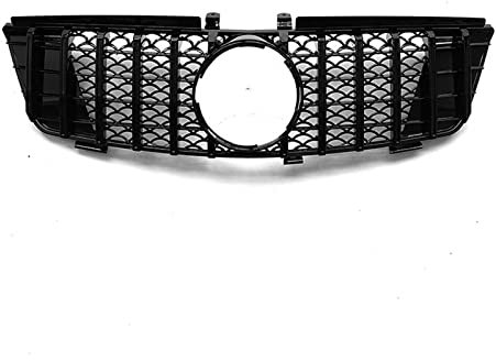 IDENUONA Sport Kühlergrill Gitter Für Benz ML-Klasse W164 ML320 ML350 2005–2008 Schwarz Silber