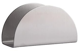 Porta fazzoletti da tavolo in acciaio inox per hotel, ristorante, porta carta creativa, porta tovaglioli da cucina, per bancone (argento, taglia unica)