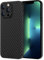 X-level für iPhone 13 Pro Hülle, 0,35 mm Ultra Dünn und Leicht Aramidfaser Handyhülle Kratzfeste Carbon Textur Schutzhülle Kameraschutz Extrem Slim Hard Case - Schwarz