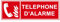 F201 - Téléphone d'alarme - Panneau et Signalisation Incendie - Dimensions au choix - Norme ISO 7010