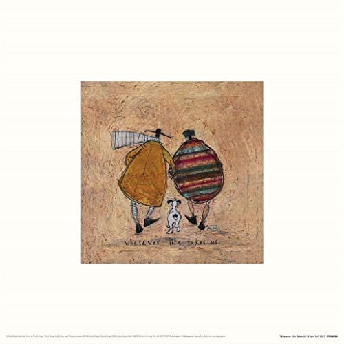 Sam Toft Wherever Life Takes Us Druck, 30 x 30 cm, Braun