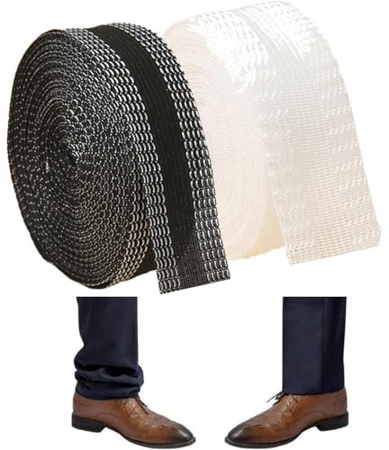 Difistik 2PCS Hemming Tape for Trousers 10M Invisible Wonder Web Iron On Extra Strong Adhesion Fabric Fusing Hem Tape Iron on Tape for Clothes Jeans Pants Collars Curtains