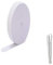 Banda de Goma para Coser Banda Elástica de Ancho Banda Elástica de Punto de Costura,Largo Cintas Elásticas,Cinta elástica de Costura,Cinta elástica Ancha y Plana (white 1.5cm)