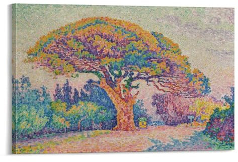 YOOSONG Postimpressionistischer Maler Paul Signac St. Pine. Tropez Poster Wandkunst Poster Drucke Heimdekoration Bild Leinwand Gemälde Poster 20 x 30 cm