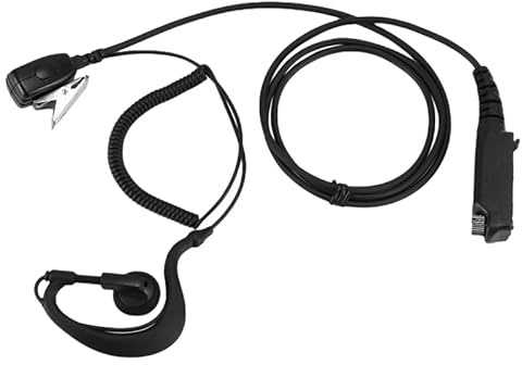 Yheonver PTT Mic G Forme Oreillette pour Sepura STP8000 Talkie-walkie Équipement radio Hf Transceiver C1035A