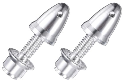 QUARKZMAN RC Flugzeug Propeller Spinner, 3mm Bohrung und 6mm Ausgangswelle Propelleradapter für bürstenlose Motoren und Drehzahlregler, Packung mit 2 Stück